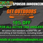 15% discount for CKA anglers at Get:Outdoors!